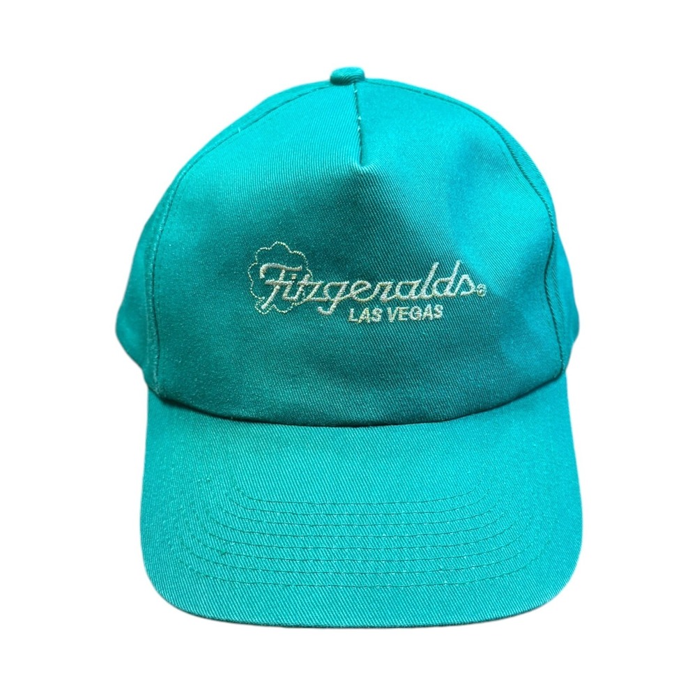 Vintage Fitzgeralds Casino Hotel Trucker Hat Cap Green Snapback Mesh 80s 90s